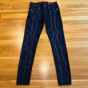 AE | Black Jeans Bleach-Dye Design